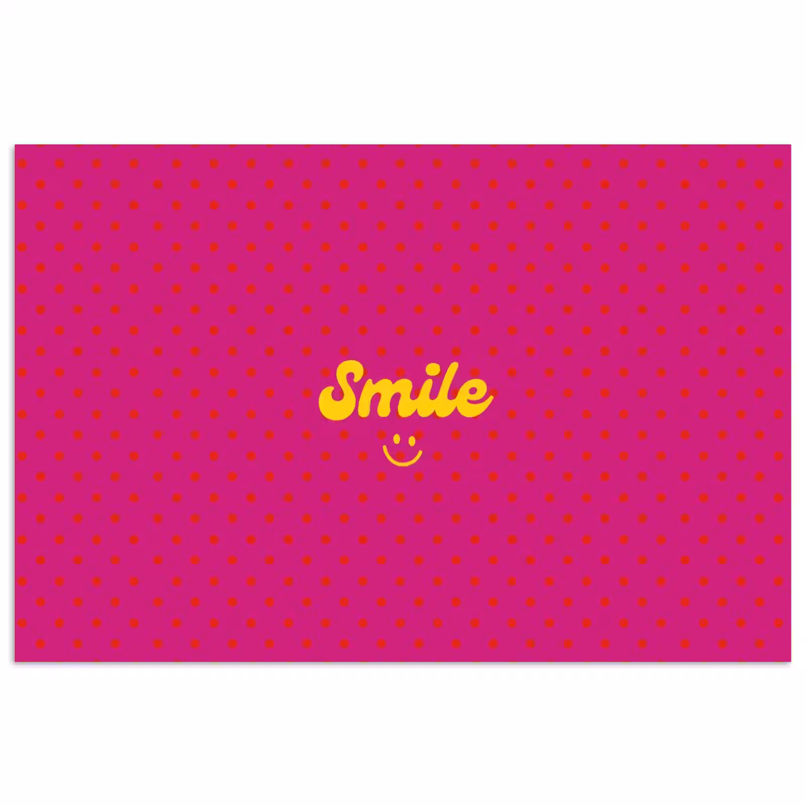 Poster - Smile - Stippen - Roze — 1