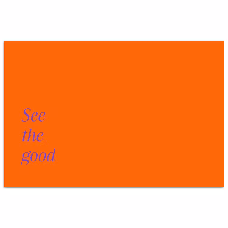 Poster - See te good - Paars - Oranje — 1