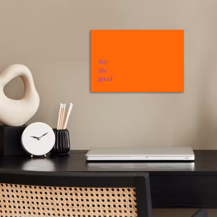 Poster - See te good - Paars - Oranje — 2