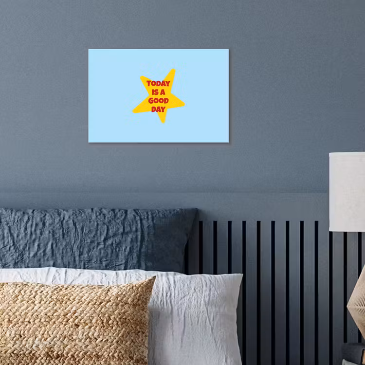 Poster - Ster - Today is a good day - Blauw — 3