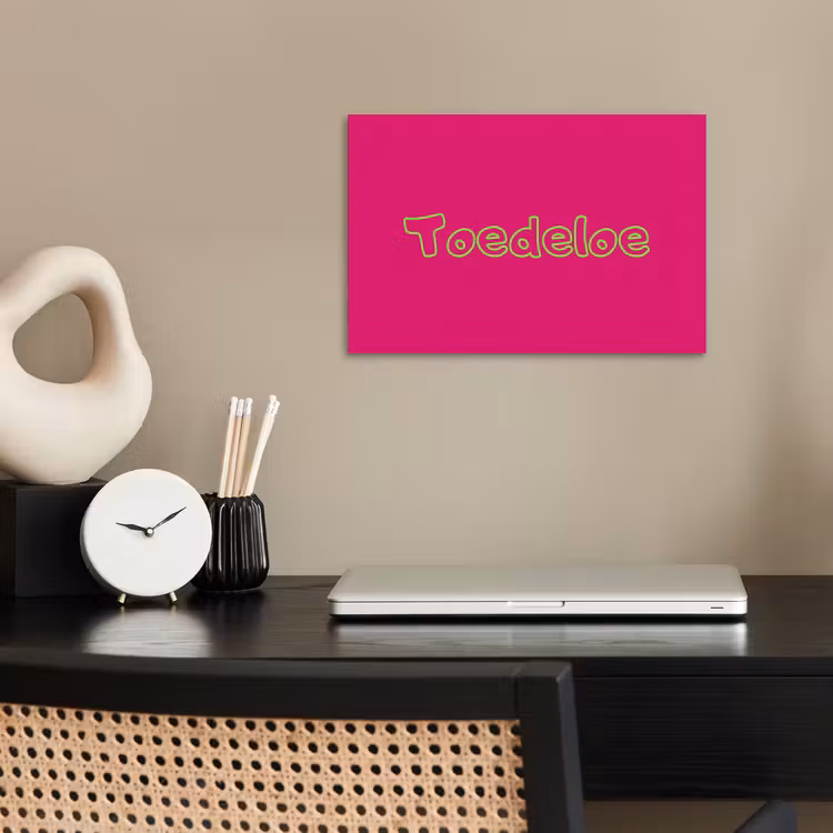 Poster - Toedeloe - Groen - Roze — 2