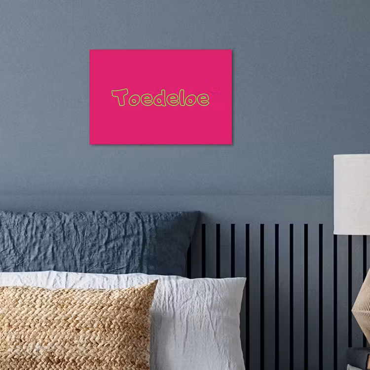 Poster - Toedeloe - Groen - Roze — 3