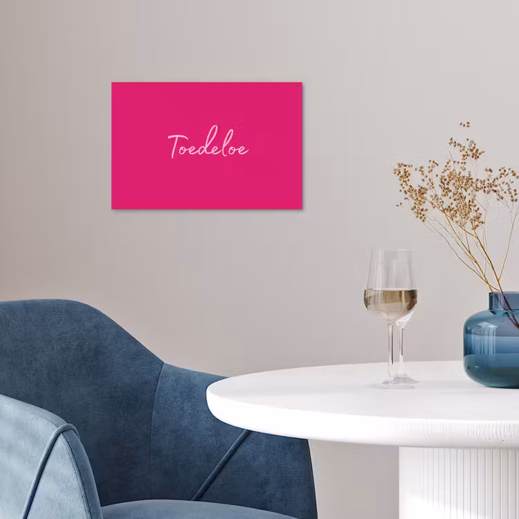 Poster - Toedeloe - Roze — 4