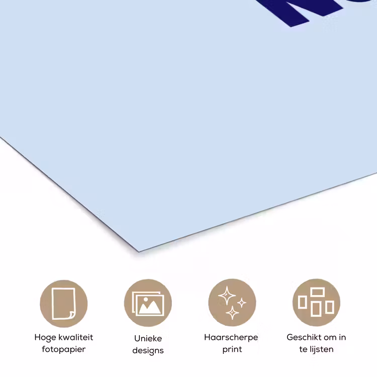 Poster - Why not - Blauw - Licht blauw - Quote — 5