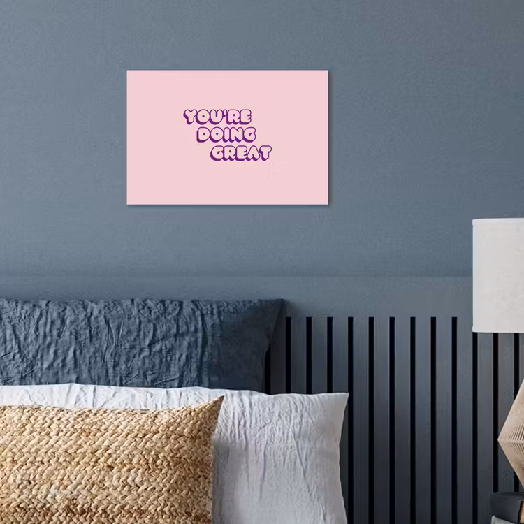 Poster - You're doing great - Roze - Bubble letters — 3