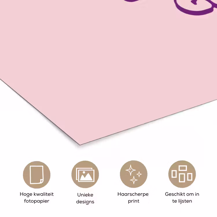 Poster - You're doing great - Roze - Bubble letters — 5