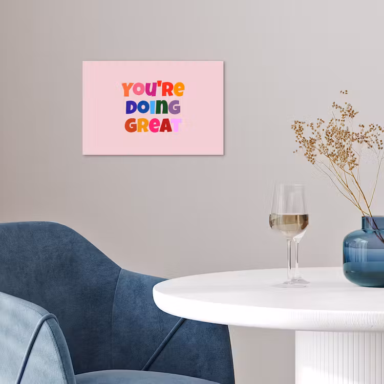 Poster - You're doing great - Roze - Kleurrijk — 4