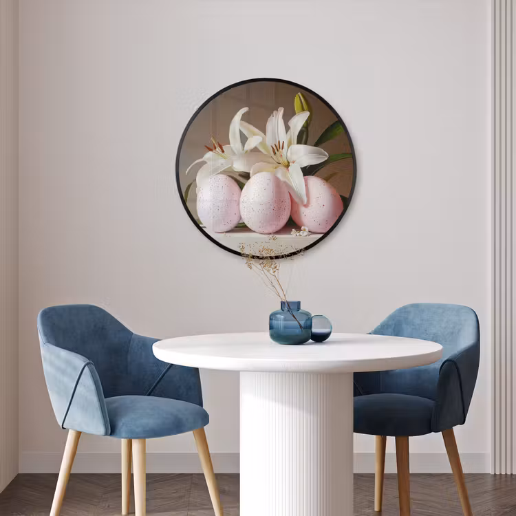 Ronde fotolijst - Lelies - Eieren - Pasen — 3