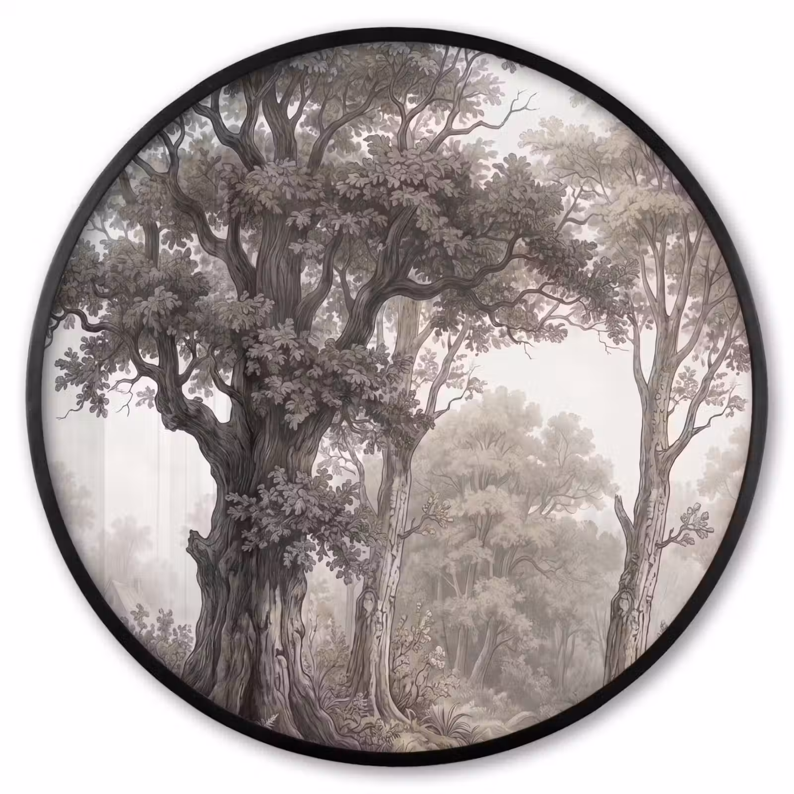 Ronde fotolijst - Natuur - Bos - Eik — 1