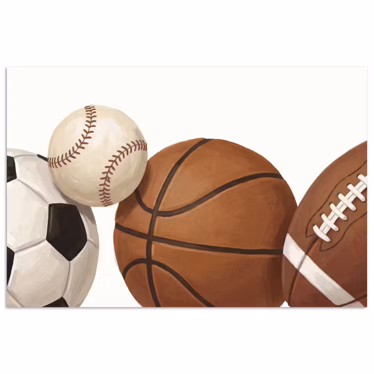 Poster - Sport - Ballen - Illustratie — 1