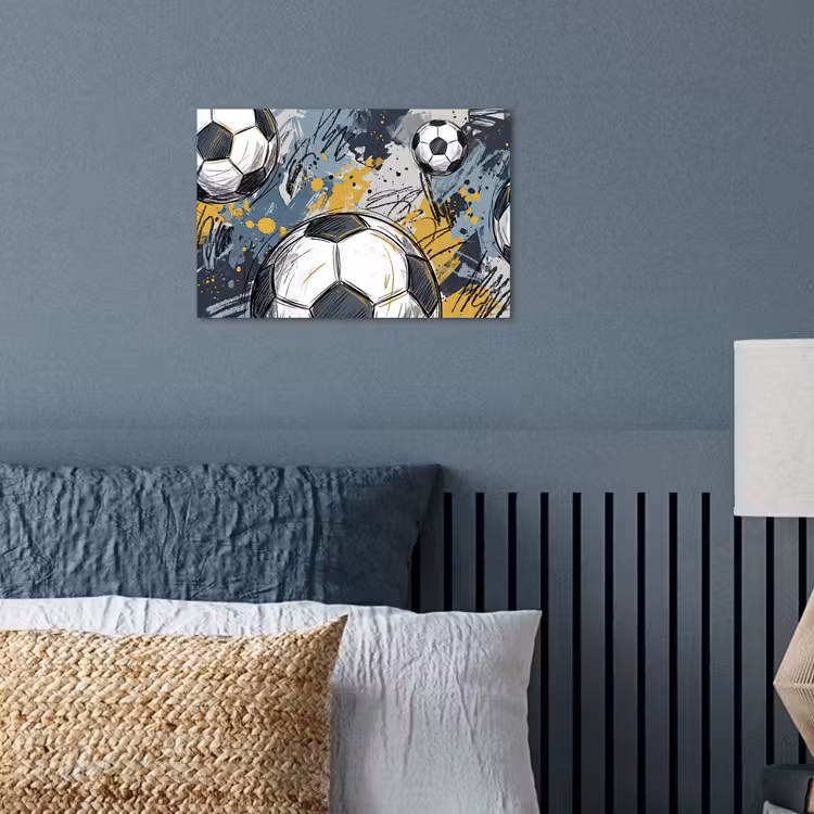 Poster - Voetbal - Abstract - Sport - Kleurrijk — 3