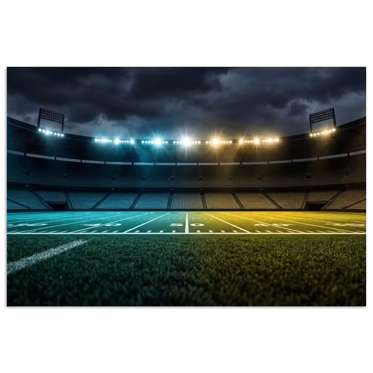 Poster - Voetbal - Stadion - Nacht - Modern — 1