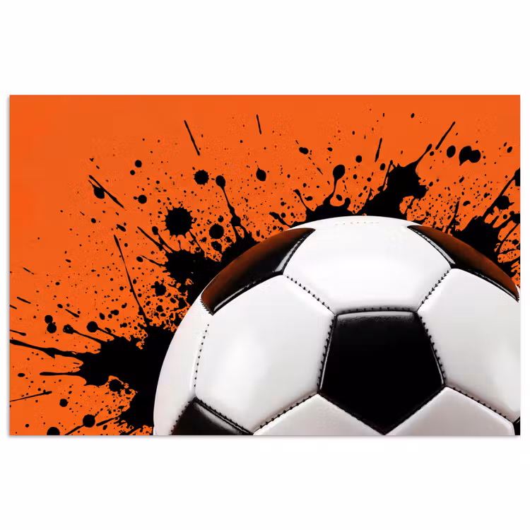 Poster - Voetbal - Verf - Sport - Oranje — 1