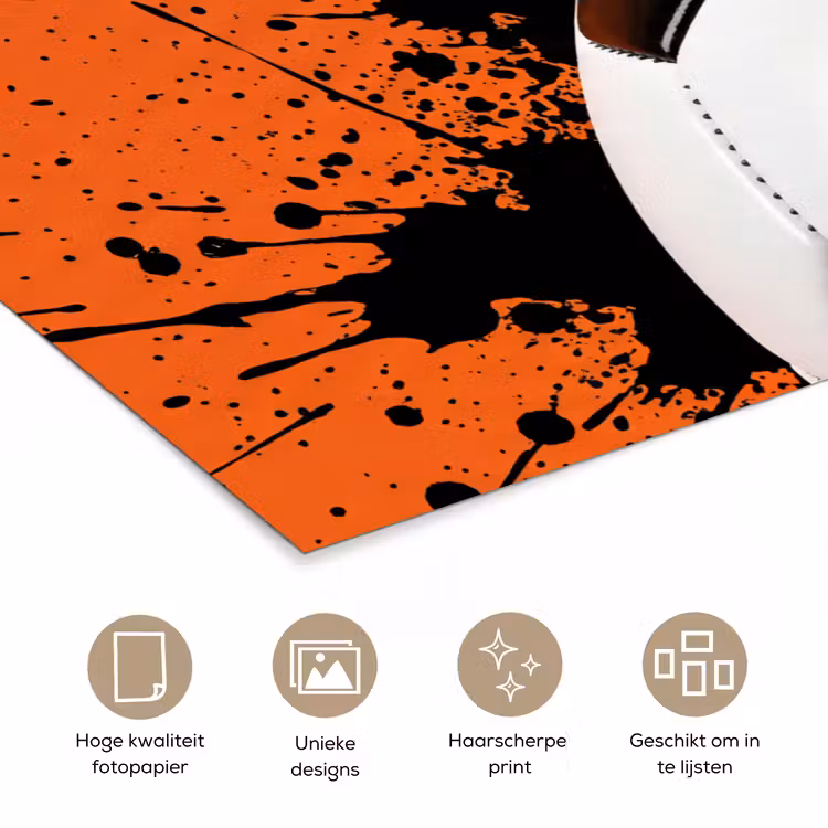 Poster - Voetbal - Verf - Sport - Oranje — 5