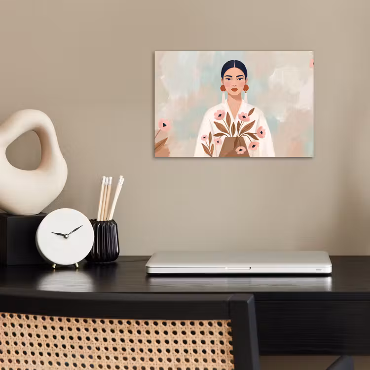 Poster - Vrouw - Kimono - Pastel — 2