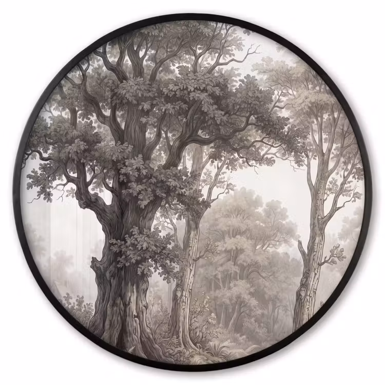 Ronde fotolijst - Natuur - Bos - Eik — 1