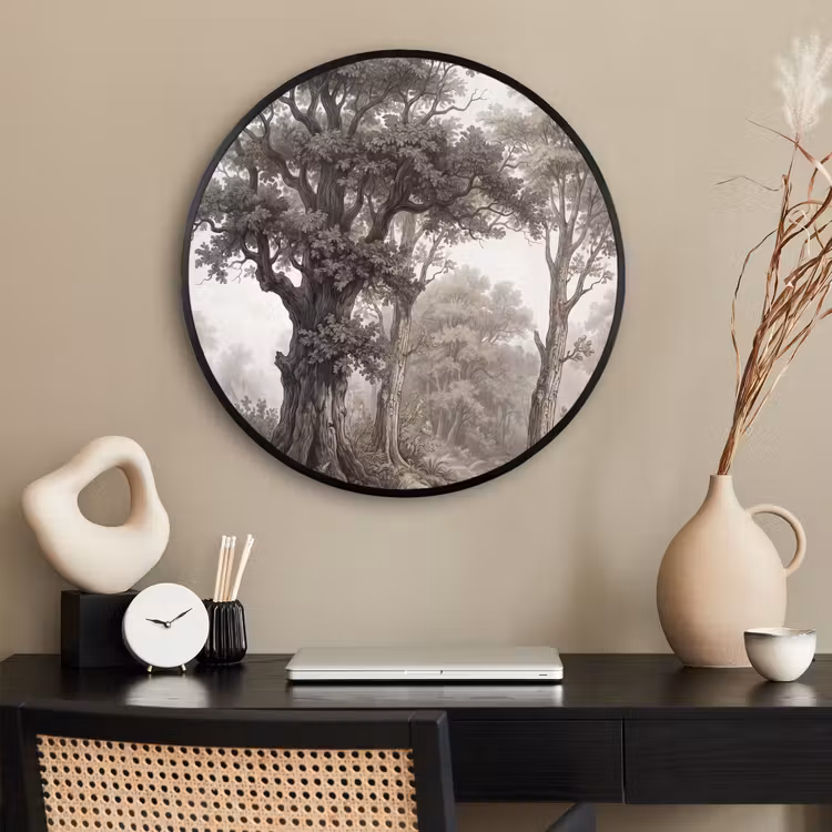 Ronde fotolijst - Natuur - Bos - Eik — 2