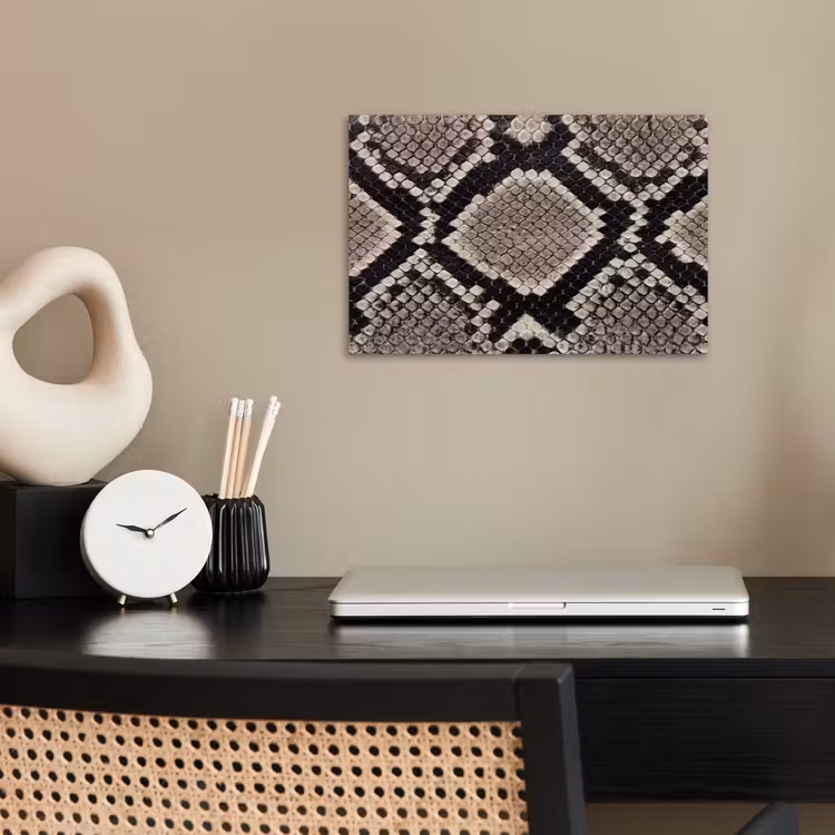 Poster - Slangenleer - Patroon - Beige — 2
