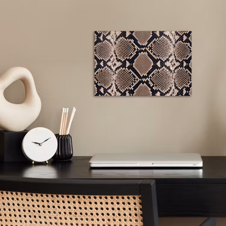 Poster - Slangenprint - Python - Bruin — 2