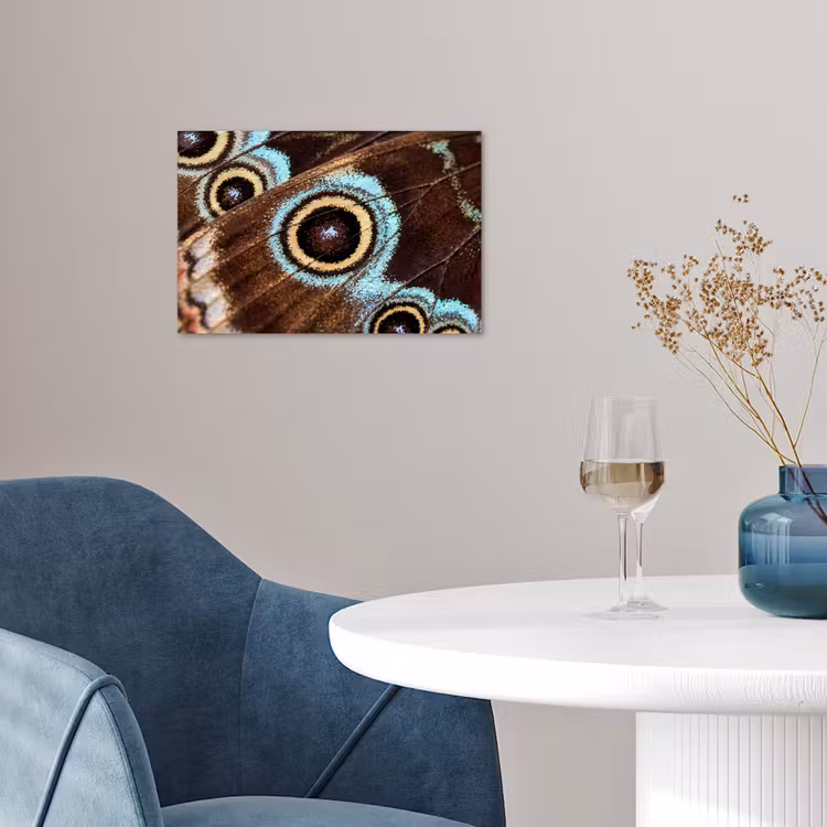 Poster - Vleugels - Vlinder - Blauw — 4