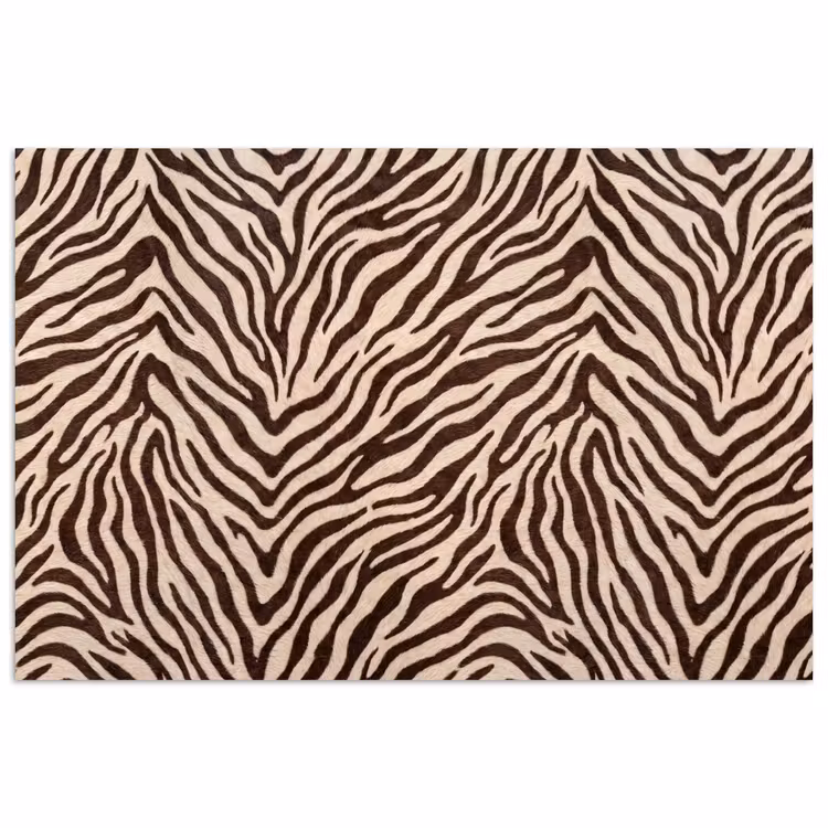 Poster - Zebra - Strepen - Bruin — 1