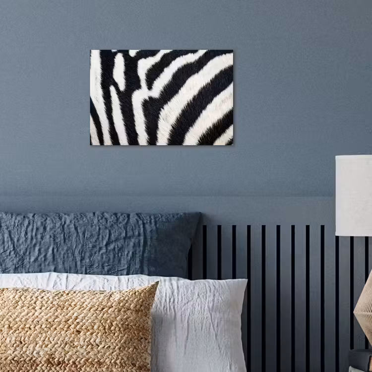 Poster - Zebra - Vacht - Klassiek - Zwart - Wit — 3