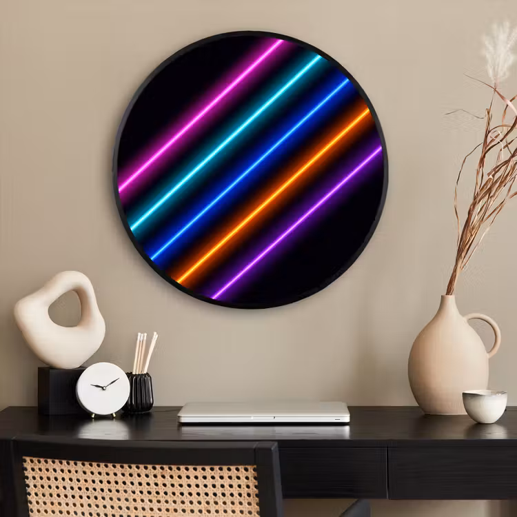 Ronde fotolijst - Esthetiek - Retro - Neon — 2
