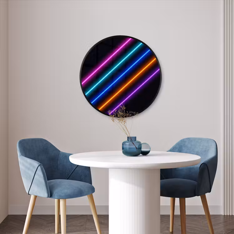 Ronde fotolijst - Esthetiek - Retro - Neon — 3