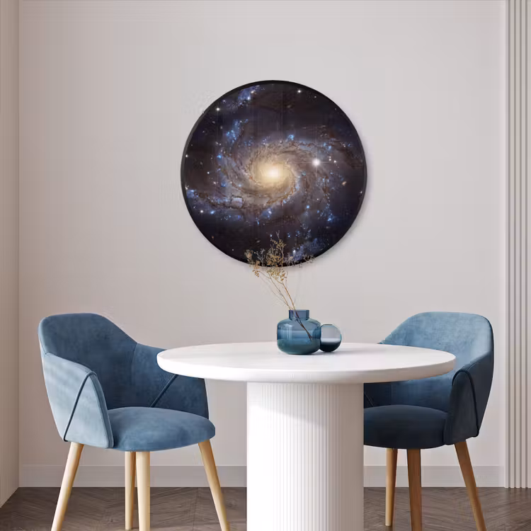 Ronde fotolijst - Kosmos - Sterrenstelsel - Donker — 3