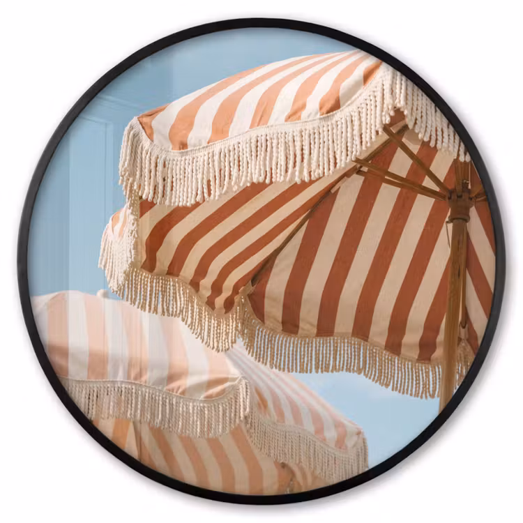 Ronde fotolijst - Parasol - Lucht - Rood — 1