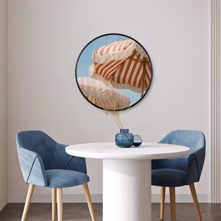 Ronde fotolijst - Parasol - Lucht - Rood — 3