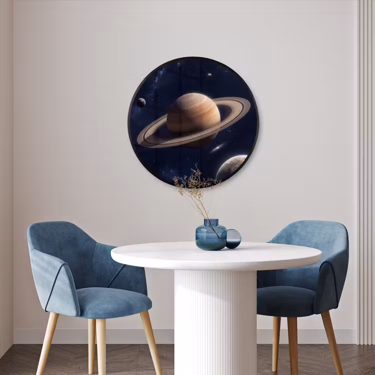 Ronde fotolijst - Planeten - Saturnus - Ruimte — 3
