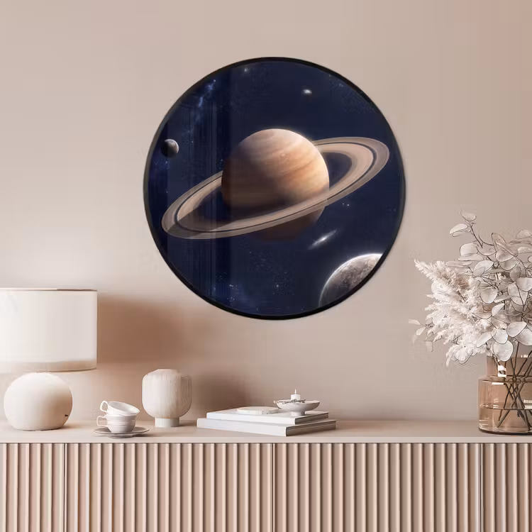 Ronde fotolijst - Planeten - Saturnus - Ruimte — 4