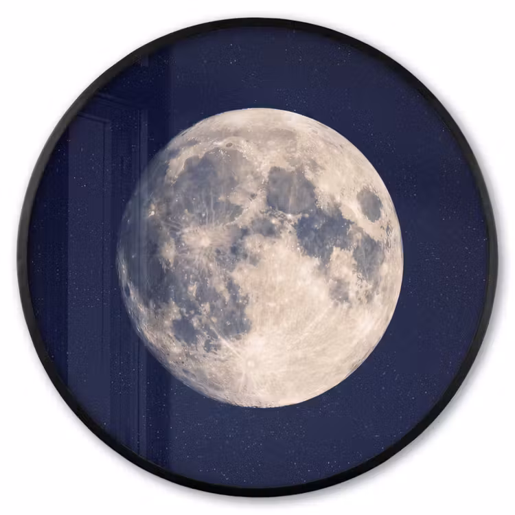 Ronde fotolijst - Ruimte - Maan - Kosmos — 1