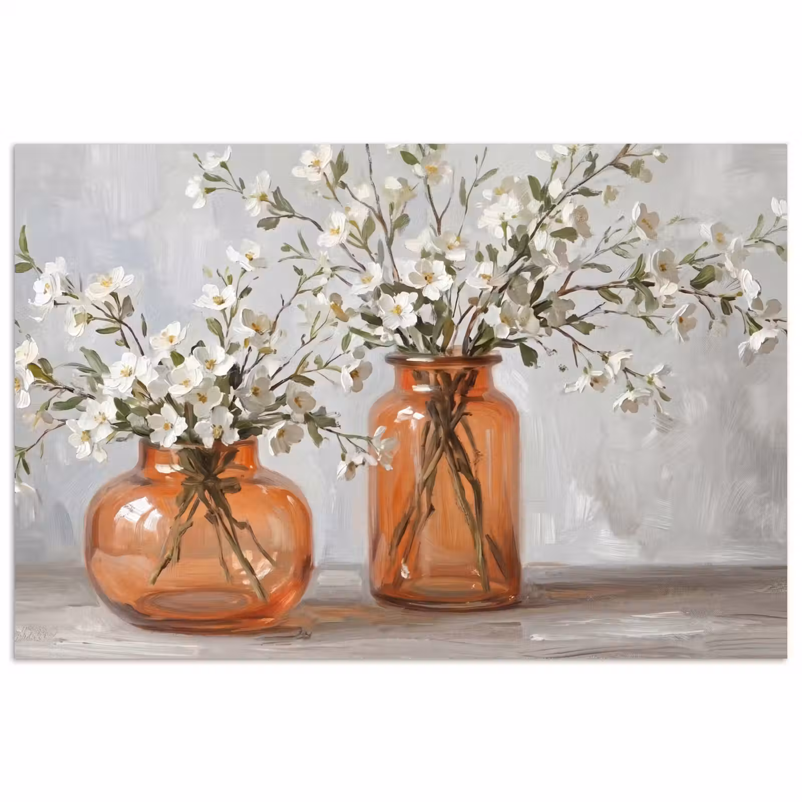 Poster - Vazen - Bloemen - Oranje — 1