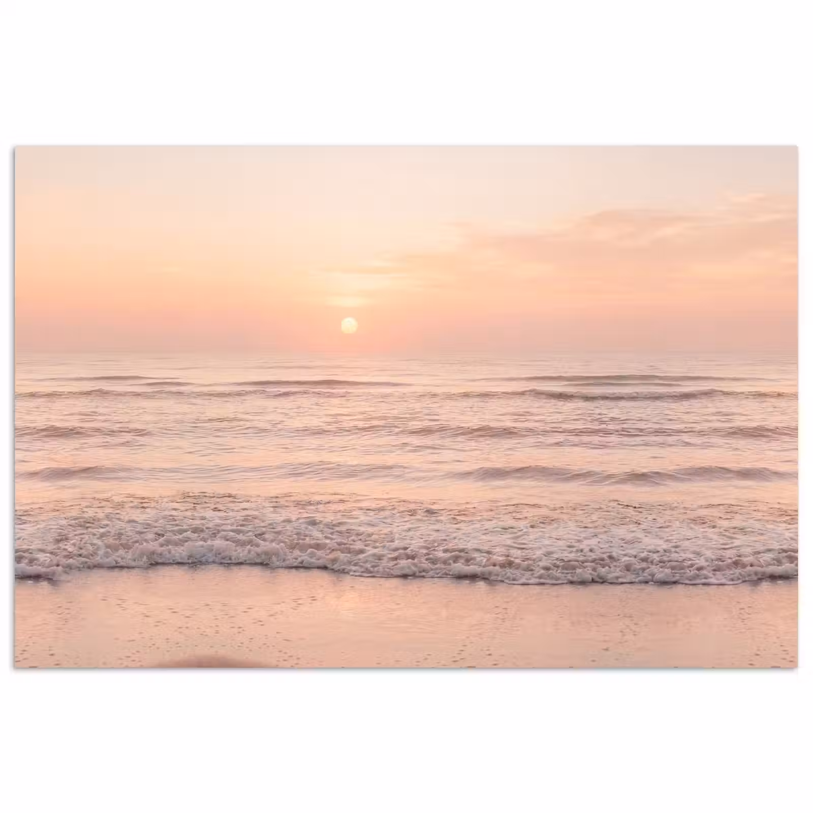 Poster - Zon - Strand - Roze — 1
