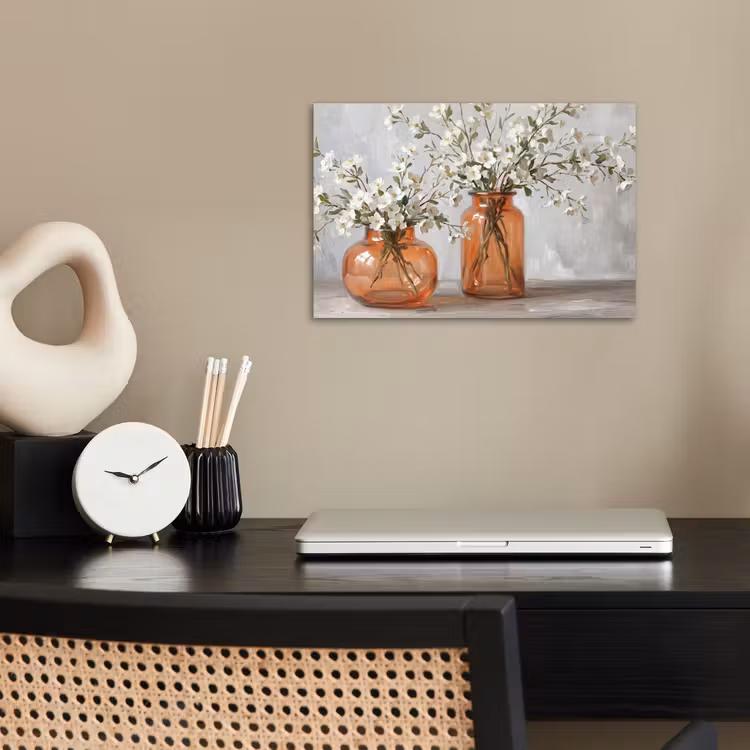Poster - Vazen - Bloemen - Oranje — 2