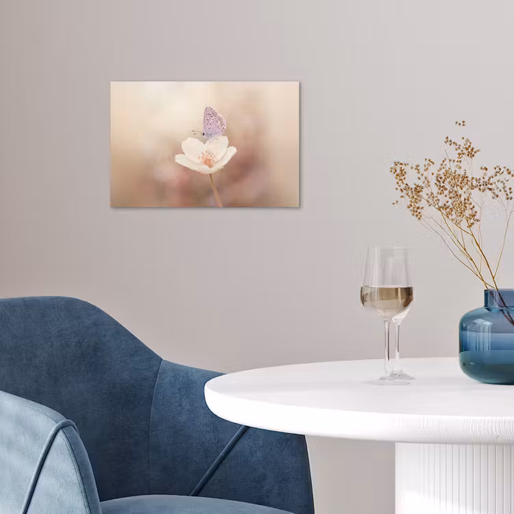 Poster - Vlinder - Bloem - Blauw — 4