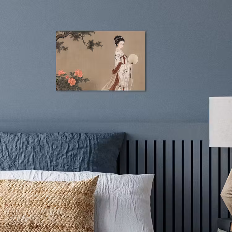 Poster - Vrouw - Azië - Kunst - Beige — 3