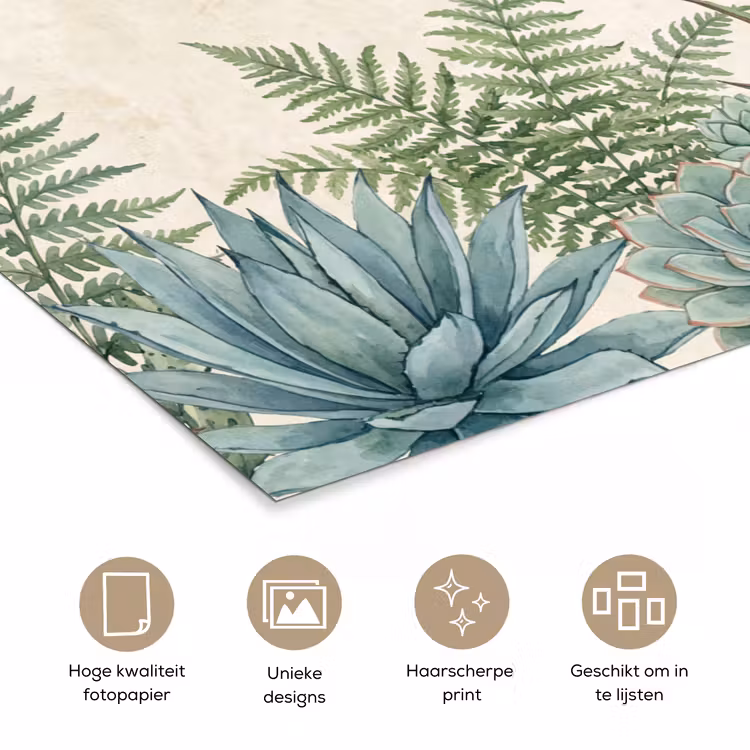 Poster - Woestijn - Planten - Groen — 5
