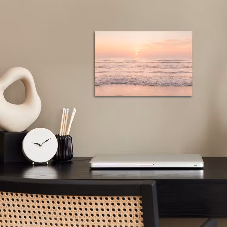 Poster - Zon - Strand - Roze — 2