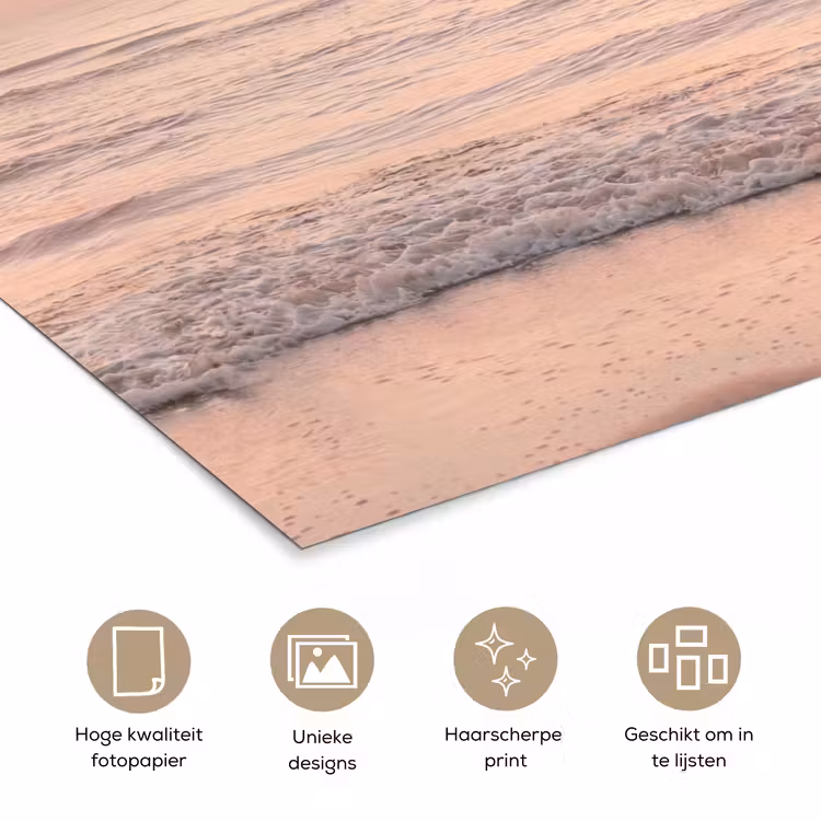 Poster - Zon - Strand - Roze — 5
