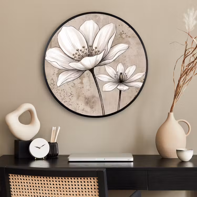 Ronde fotolijst - Modern - Design - Wit — 2