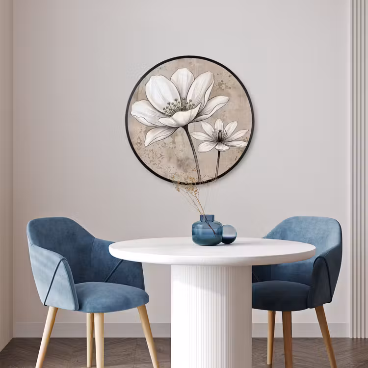 Ronde fotolijst - Modern - Design - Wit — 3