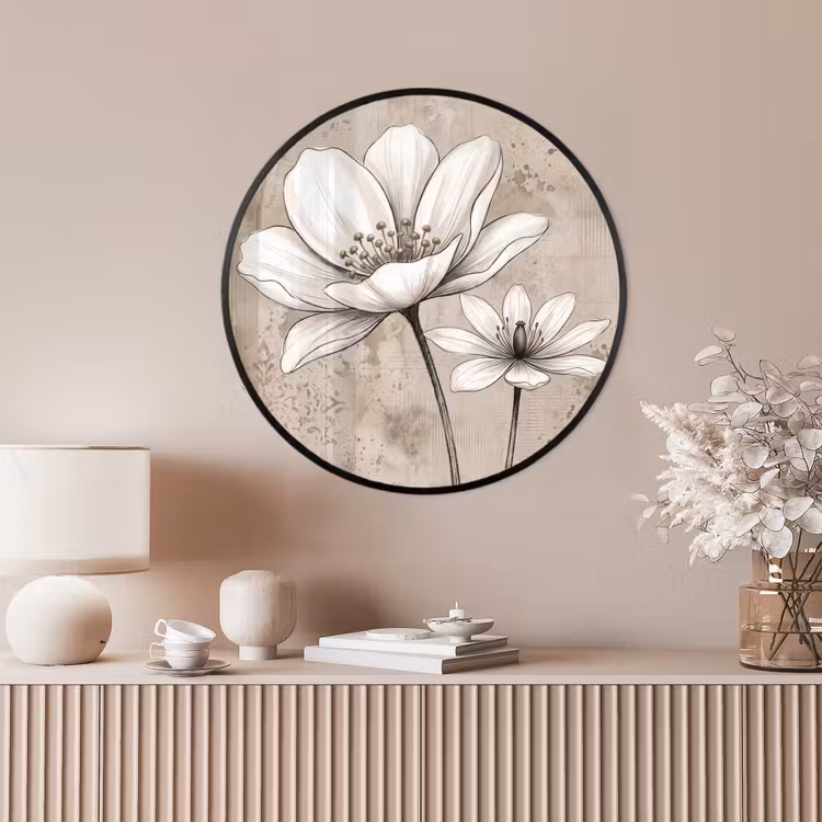 Ronde fotolijst - Modern - Design - Wit — 4