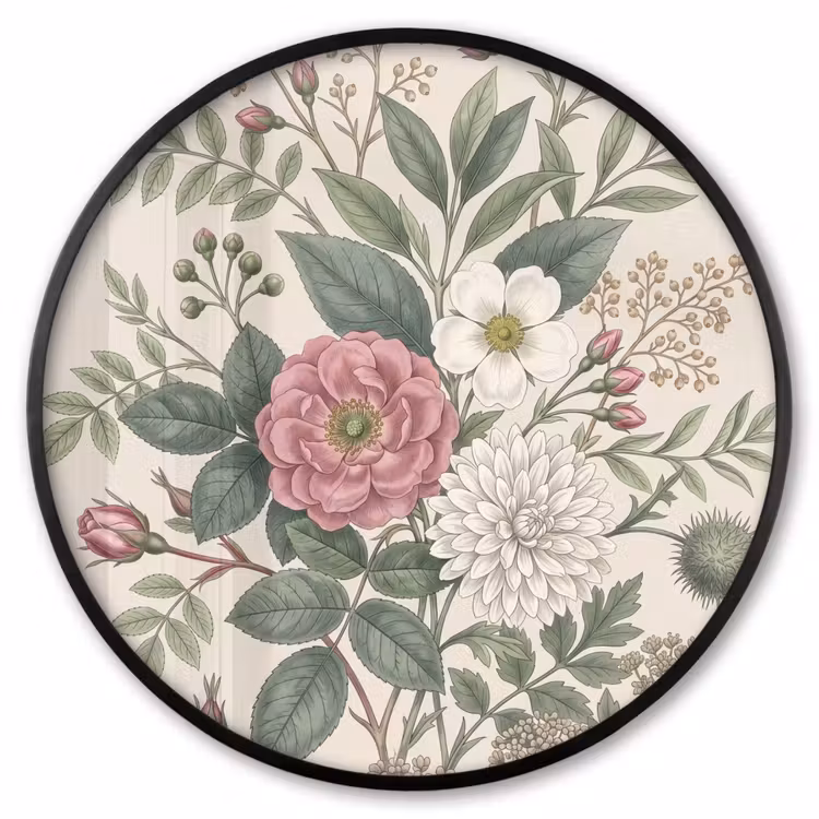 Ronde fotolijst - Romantisch - Design - Kleurrijk — 1