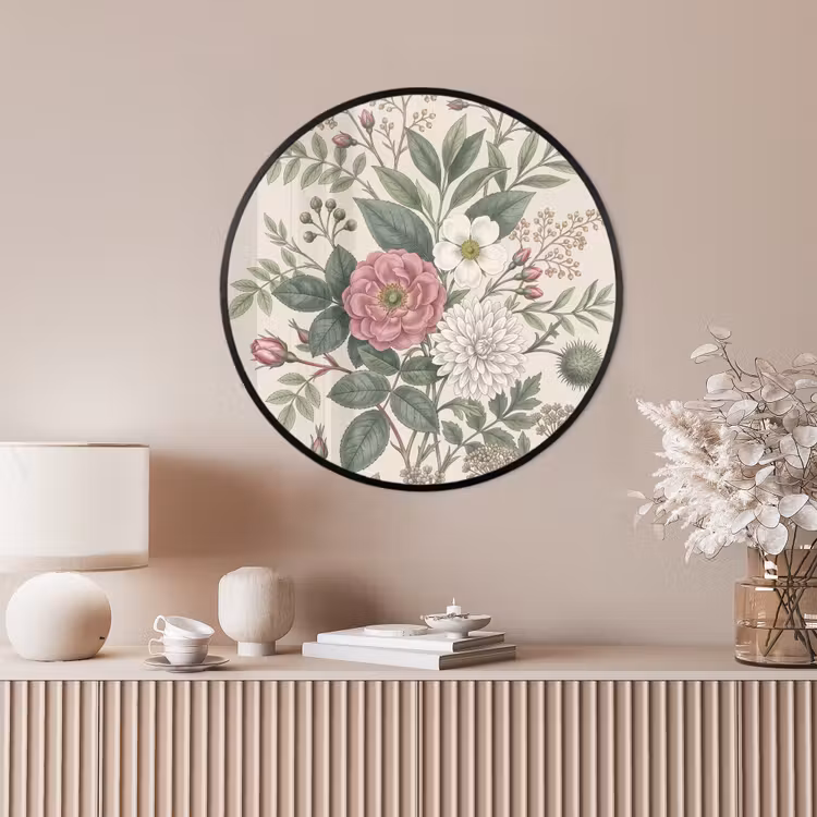 Ronde fotolijst - Romantisch - Design - Kleurrijk — 4