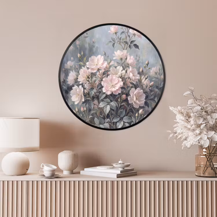 Ronde fotolijst - Rozen - Illustratie - Roze — 4