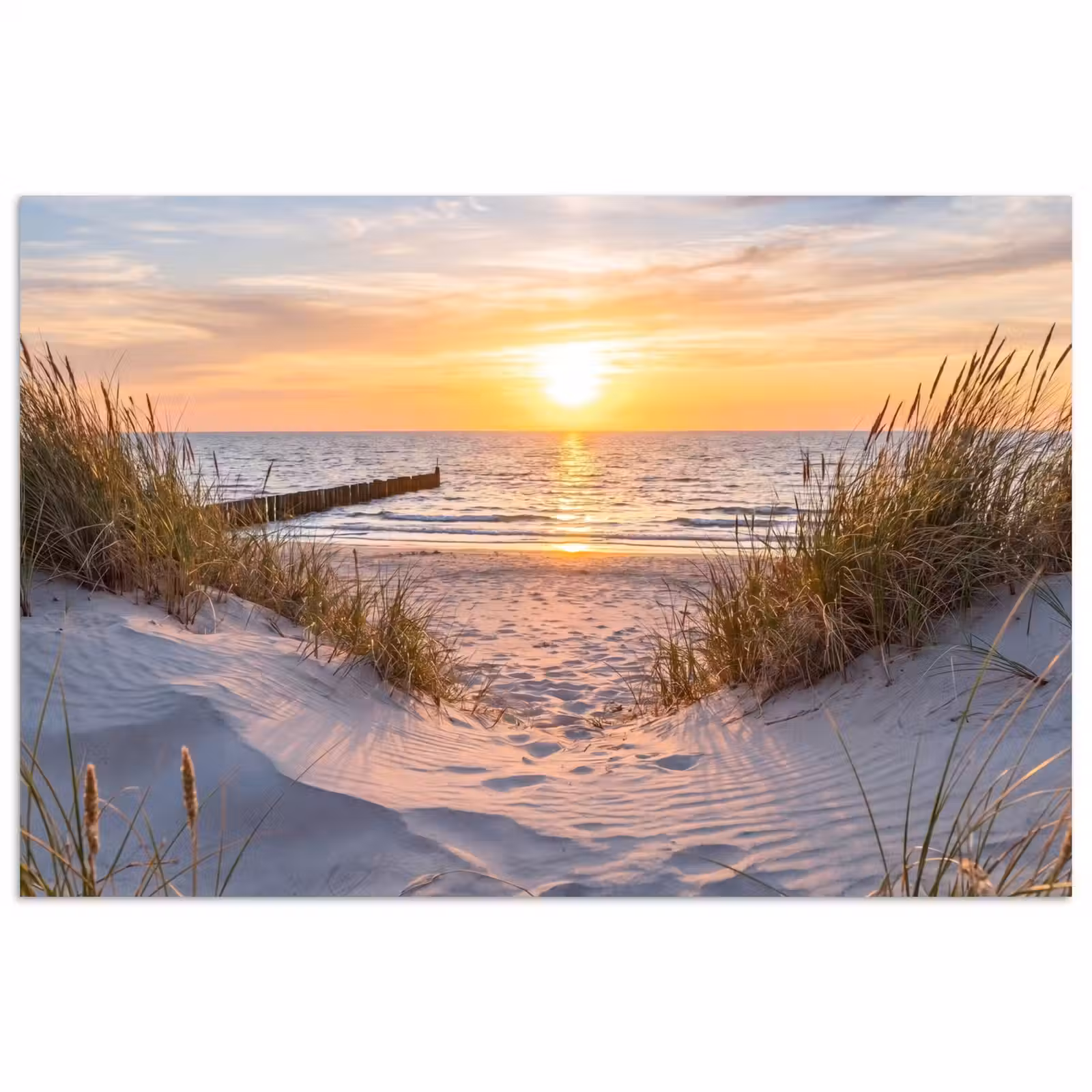 Poster - Strand - Zonsondergang - Natuur - Landschap — 1