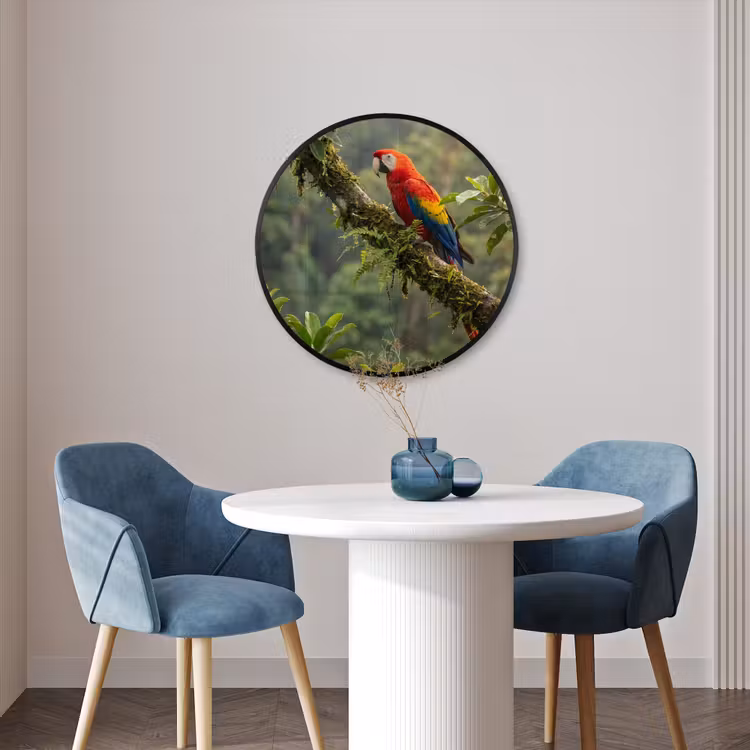 Ronde fotolijst - Ara - Jungle - Rood — 3